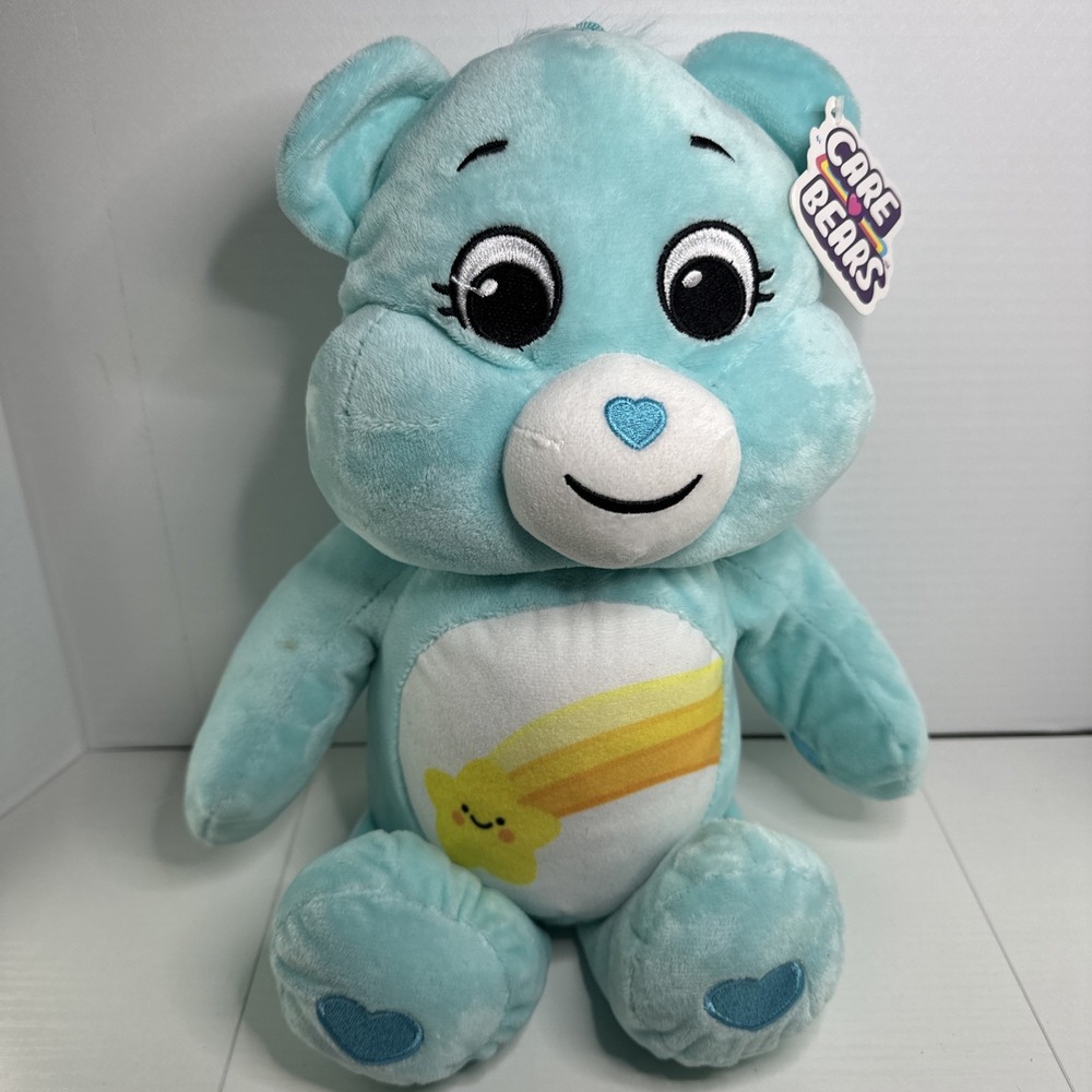 Care Bears Wish Bear Plush 15" Mint Green With Tags Read